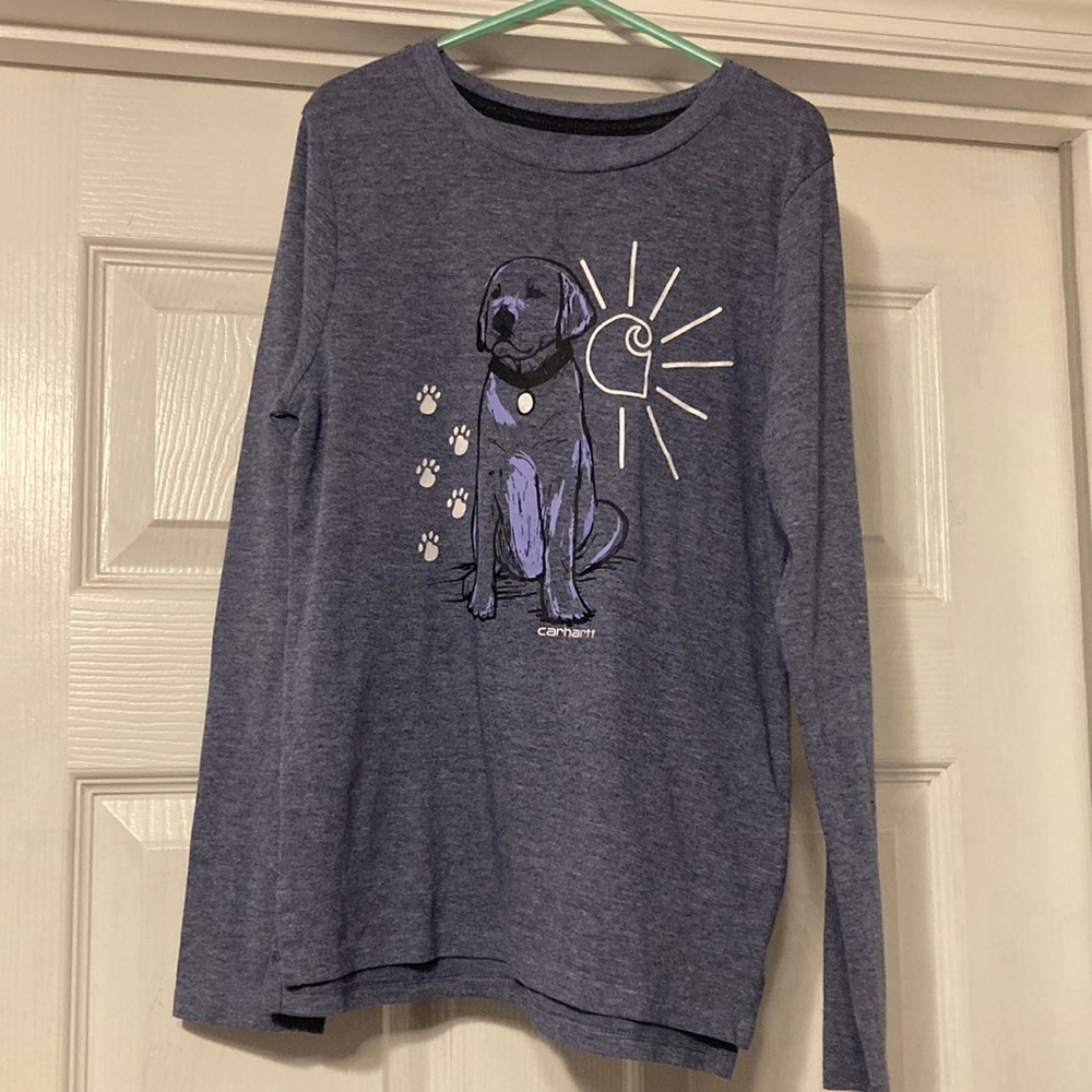 Girls Carhartt long sleeve shirt size S (8)